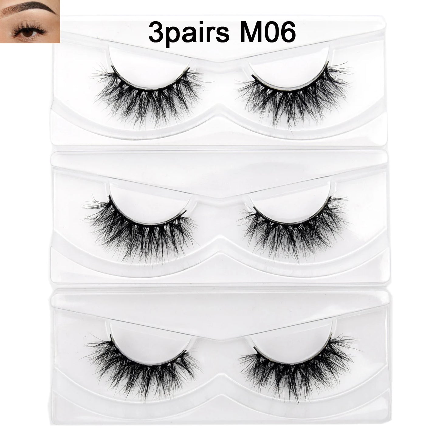 Visofree Eyelashes 3D Mink Eyelashes Long Lasting Mink Lashes Natural Dramatic Volume Eyelashes Extension False Eyelashes D08.