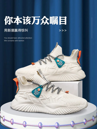 Tenis Men Sneakers  Running Mens Casual Shoes Luxury Sneakers Trainer Race Breathable Shoes Fashion Mesh Loafers Shoes for Men.