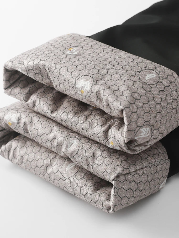 Winter Padded Pants Men 90% White Duck Down Padding Warm Cargo Pants Waterproof Windproof Snow Cold Thermal Down Trousers.