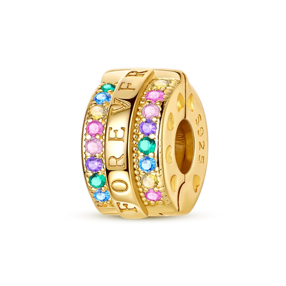 Gold Series DIY Charms Bead Original 925 Sterling Silver Inlaid Zirconium Sun Leopard Pendants Fit Bracelet Jewelry Gift Marking