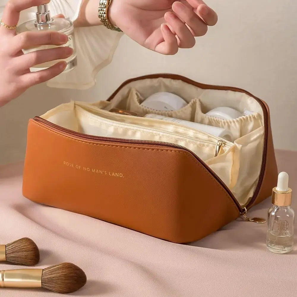 Makeup Organizer Female Toiletry Kit Bag Make Up Case Storage Pouch Luxury Lady Box, Cosmetic Bag, Organizer Bag For Travel Zip.