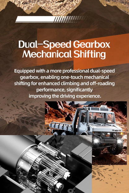 C8823 6WD RC Car 1/18 Off-road Remote Control Vehicle 2.4G High Speed Climbing Transport Rescue Crawler Model Toys for Children.