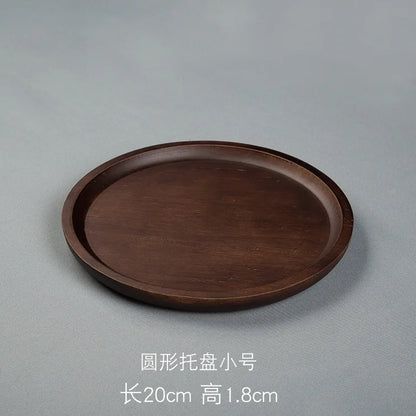 Heavy Bamboo Tray Rectangular Home Living Room Tea Tray BBQ Plate Fruit Snacks Bread Tray