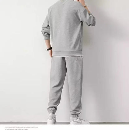Loose Men's Long Sleeve Hoodie And Pants Set Spring Autumn New Style Casual Sports Youth Loose Fit Male Fashion Outfit