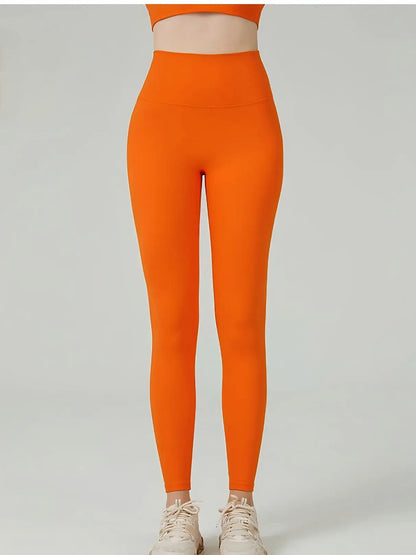 Women's High Waist Butt Lift Yoga Pants - No Camel Toe, Buttery Soft Naked Feeling, Peach Hip, Seamless Gym Running Leggings