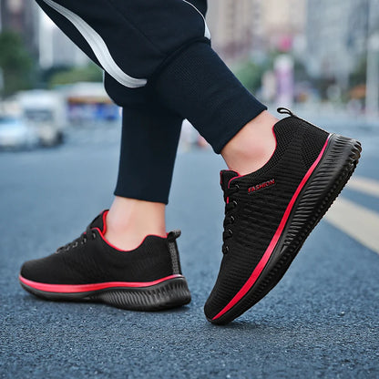 YRZL Sports Shoes for Men Shoes Sneakers Black Shoes Casual Men Knit Sneakers Breathable Athletic Running Walking Gym Shoes.