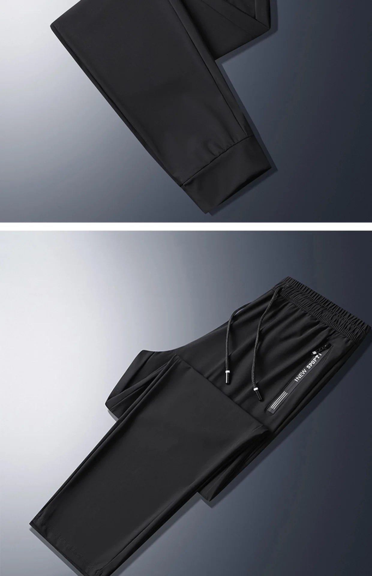 1pcs Summer Men Cool Loose Pants Men's Plus Szie Sweatpants Fashion Casual Stretch Pants Male Big Size Working Clothes Trousers.