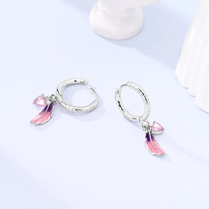2025 New 925 Sterling Silver Hoop Earrings Flowers Zircon Drop Earrings Stud For Woman Fine Birthday Wedding Party Jewelry Gifts.