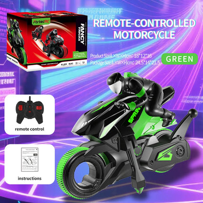 New Stunt Motorcycle 360 ° Rotation Remote Control Car High-Speed Drift Rc Racing Boy Toy Car Model Christmas Halloween Gift