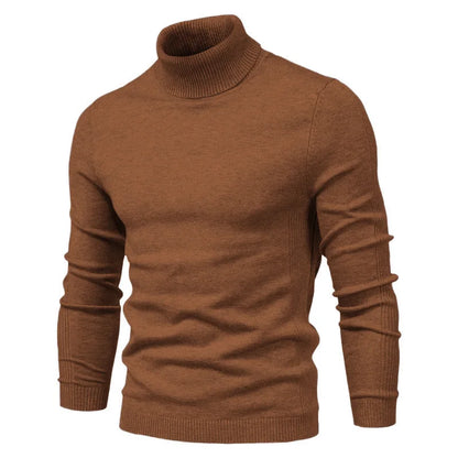 New Winter Men's Turtleneck Thick Sweaters Casual Turtle Neck Solid Color Quality Warm Slim Turtleneck Sweaters Men Pullovers To.