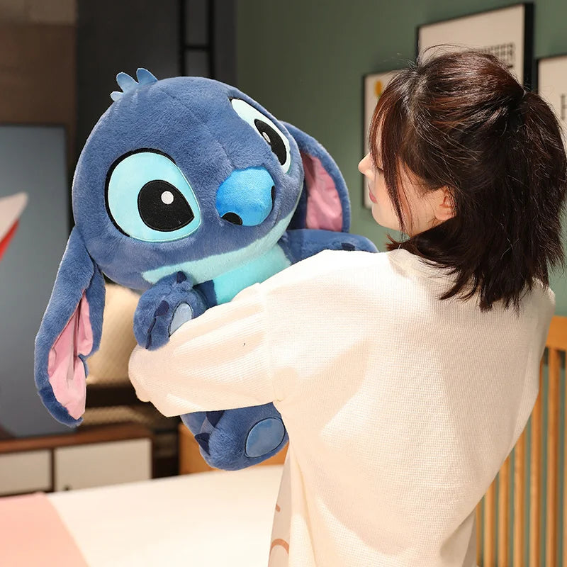 Soft Disney Lilo and Stitch Stuffed Stitch Plush Toy Lovely Stitch Christmas Cuddly Pillow Soft Angel Plushie Xmas Gift Girl.