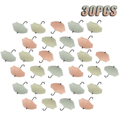 Niedliche, schirmförmige Haken, No-Punch-Wandhaken, Küche, Badezimmer, Garderobe, Schlüssel-Organizer, Haken, Heimaufbewahrung, Regalhaken