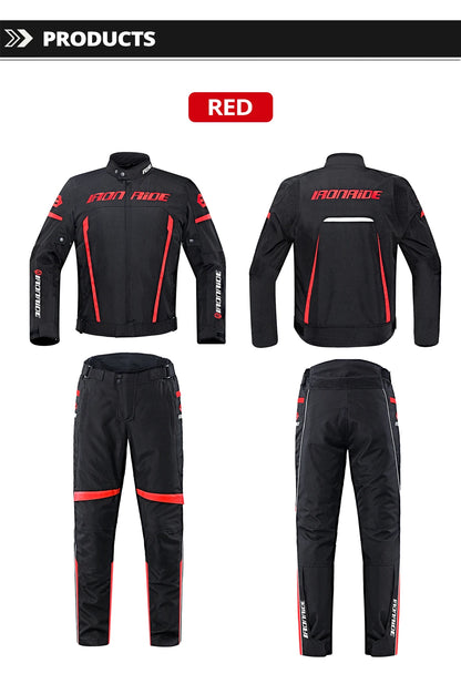 Motorcycle Jacket Waterproof Motorcross Jacket Pants Moto Jacket Windproof Riding Motorbike Clothes With Protective Gear M-3XL.
