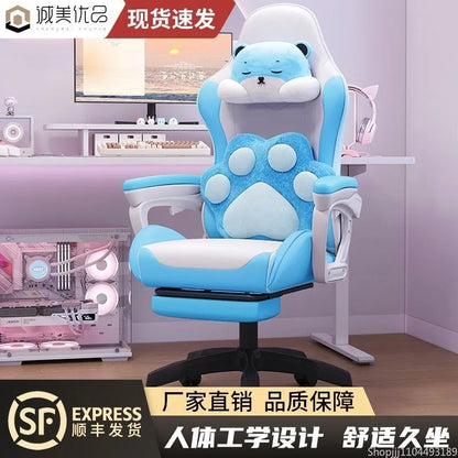 Bezaubernder Stuhl für Studenten, bequemes langes Sitzen, verstellbarer Home-Office-Gaming-Sitz