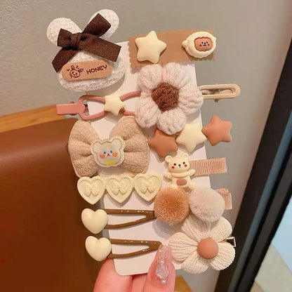 2023 New Children's Hairpin Headwear Women's Cute Baby Hair Accessories Hair Clips Edge Clips Serenity Hair Accessories.