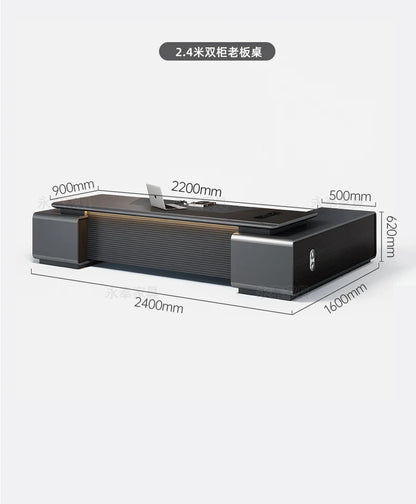 Nordischer minimalistischer Büroschreibtisch, moderner Luxus, Kreativität, Designer, L-förmiger Schreibtisch, fortschrittlicher Raum, Büromöbel, Arbeitstisch FYOD