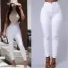 2021 NEW HOT SALE Women Denim Skinny Jeggings Pants High Waist Stretch Jeans Pure Color Slim Pencil Trousers боди женское.