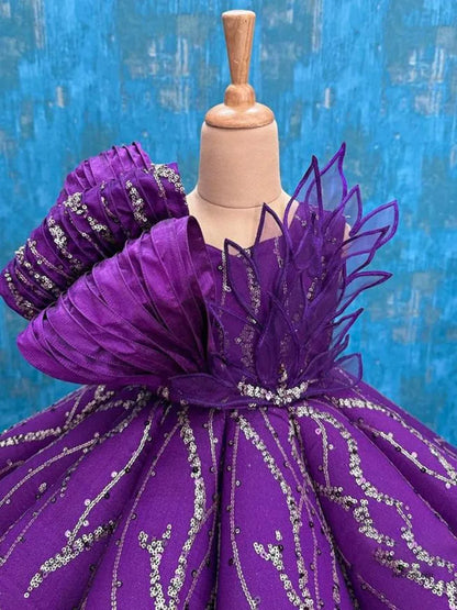 2024 kinder Laufsteg Abendkleid Host der Leistung Kleidung Hochzeit Geburtstag Party Blumen Mädchen Kleid A3705