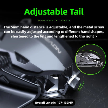 MK500 RGB Backlight Wired Mechanical Mouse 12800DPI Adjustable Macro Programming E-Sport Ergonomic Gaming Mouse For PC Laptop.