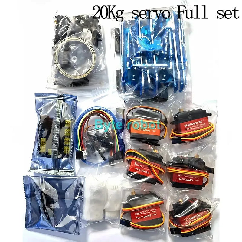 APP Control 6 Dof Metal Mechanical Arm Aluminum Alloy Bracket High Quality Robot Arm for Arduino Robot DIY Kit Programmable Arm