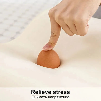 Long Pillow Memory Foam Bedding Pillow Neck Protection Slow Rebound Shaped Maternity Pillow For Sleeping Orthopedic Pillows.