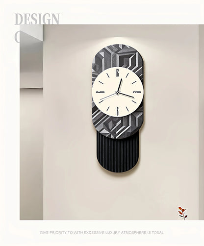 2026 Retro-Kunst-Wanduhr für Wohnzimmer, Zuhause, 2025, neue leichte Luxus-High-End-Uhr, geräuschlose Wanduhr
