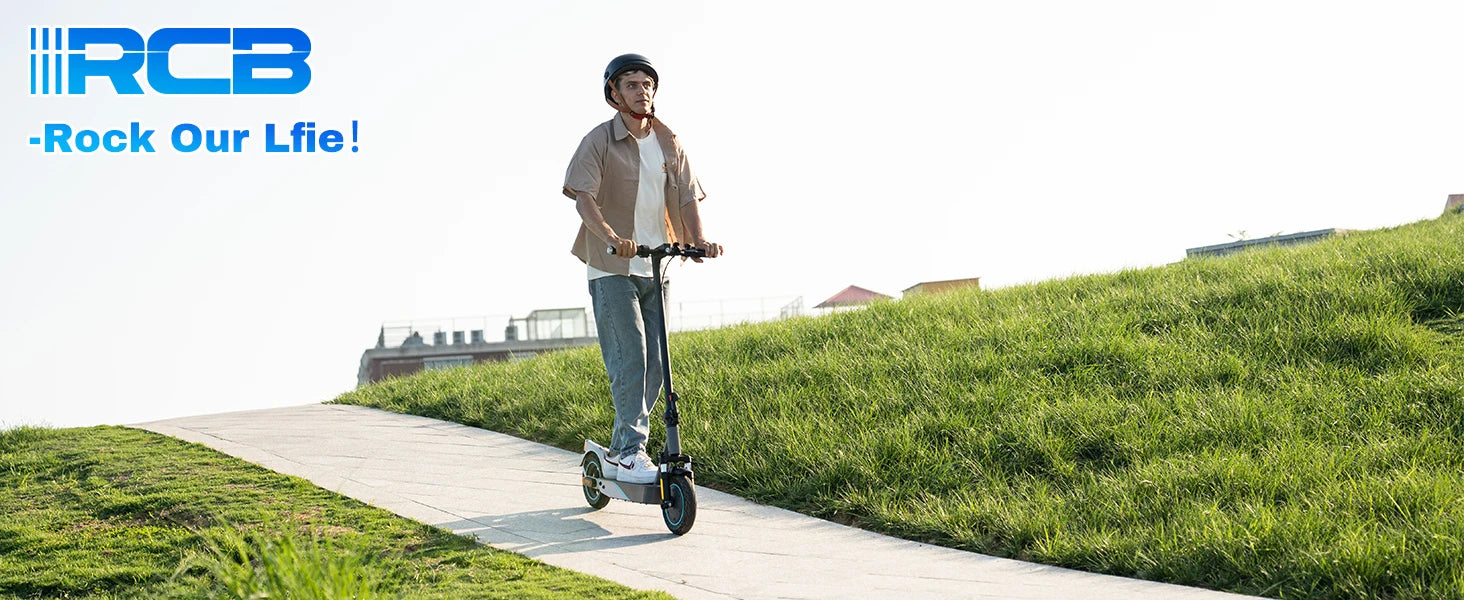 RCB EV10K PRO ABE Electric Scooter, App Control, 10'' Foldable 400W Electric Scooter Adults, E-Scooter with Dual shock absorbers.