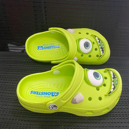 New Cartoon Mike Summer Anti-Slip Outdoor Casual Beach Shoes Monster Big Eyes Hole Slippers Comfortable Breathable Sandals Gifts.
