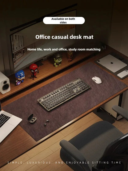 Retro Mousepad Large Mouse Pad Waterproof Non-slip PU Suede Desk Mat Computer Keyboard Desk Pad Mouse Mats Gaming Accessories.