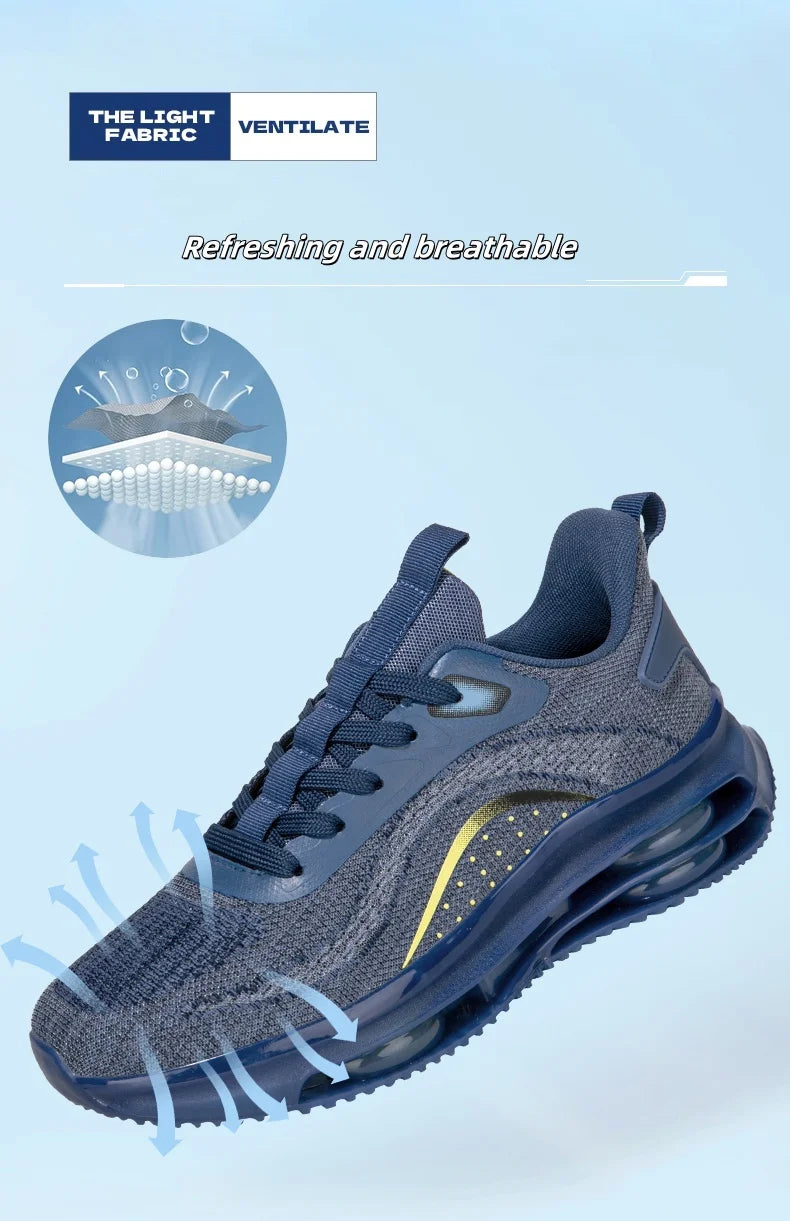 2025 Casual Shoes Breathable and Anti slip Walking Shoes Men's Shoes Outdoor Comfortable and Fashionable Lace up Running Shoes.
