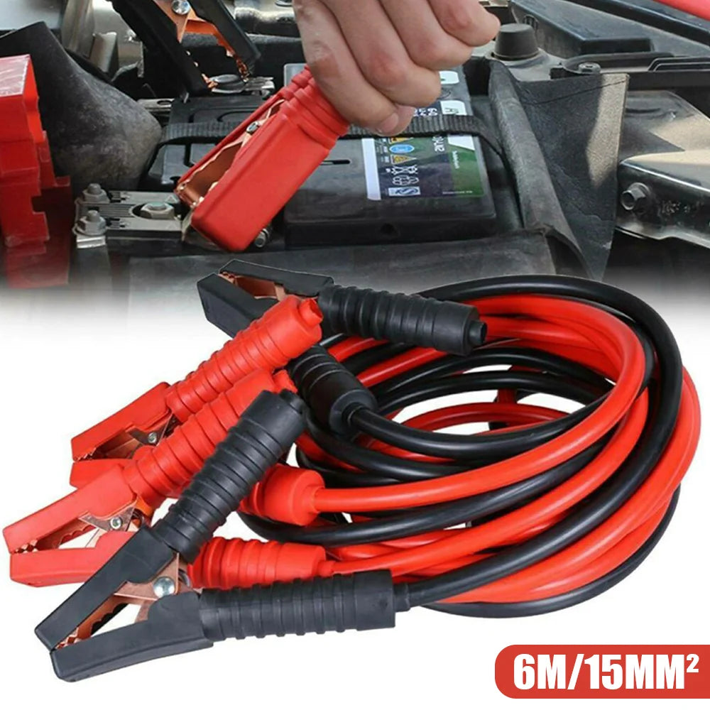 [EU Stock] 4/4.5/6M 2000A/3000A Car Battery Jump Starter Cable Booster Cable Clamps Car Jump Starter Leads Emergency Flame Cord.