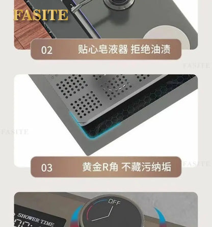 Whale Flying Rain Ultra Thick Kitchen Honeycomb Sink Stainless Steel Single Slot