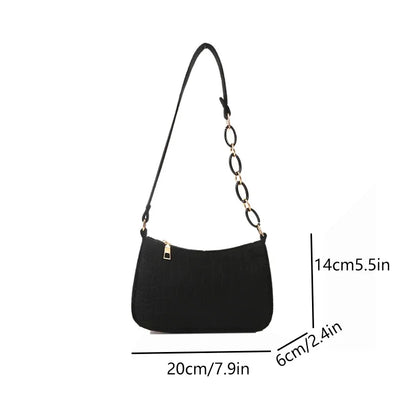Small Square Bag Lady Felt Armpit Design Luxury Tote Released Fashion Ladies Handbag Under Crescent.