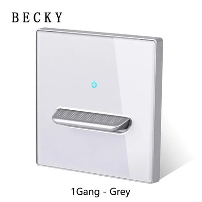 Glasscheibe Wand schalter LED europäische 16a Steckdose Retro Kippschalter eu uk Standard 2-Wege-Buchse 1-4gang USB Home Dekoration