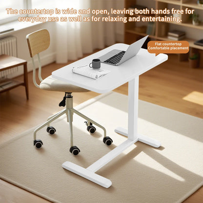 Mobiler tragbarer Nachttisch, Computertisch, Stehpult höhenverstellbar – mit 4 Rollen für Wohnzimmer, Schlafzimmer