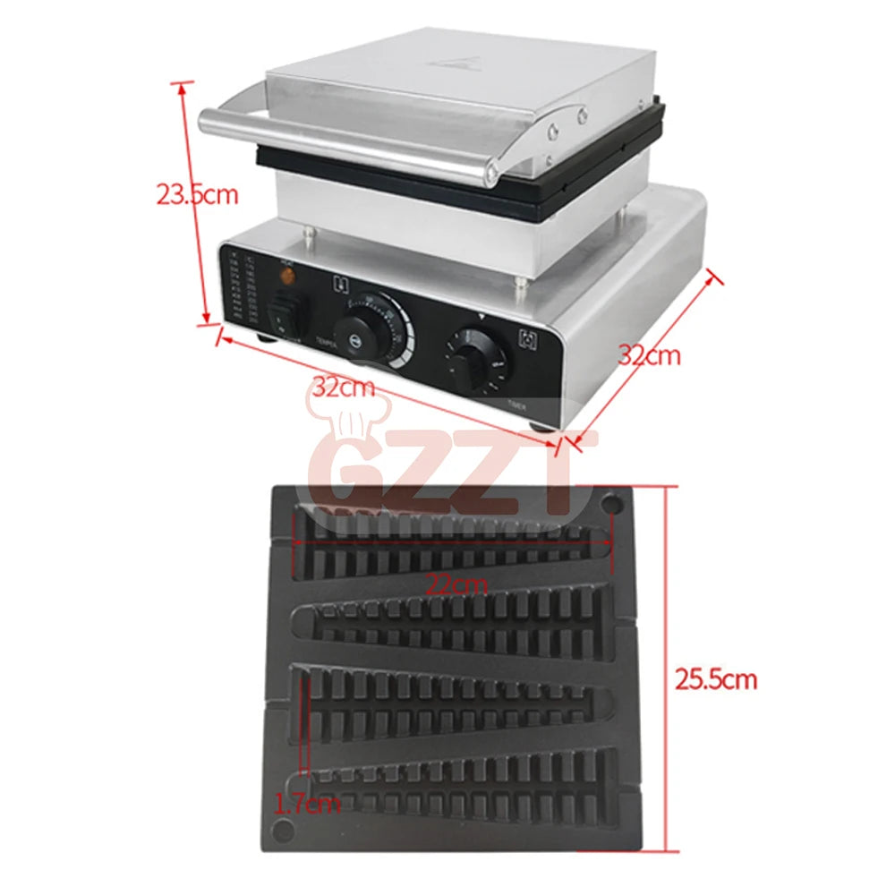 GZZT 1750W Electric Waffle Pancake Maker Waffle Stick Machine Lolly Waffle Maker Christmas Tree Shape Waffle Maker 110V 220V.