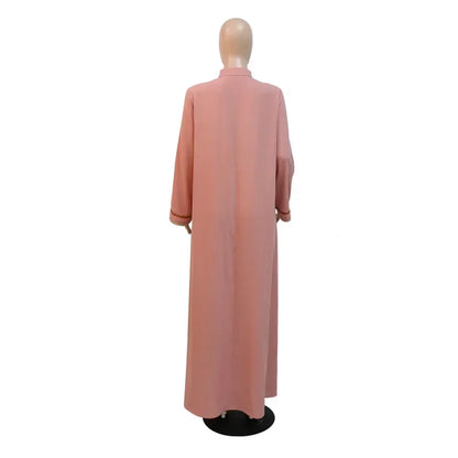 Ramadan Abaya Femme Musulmane marok kanis chen Kaftan für Frau Mode feste Diamanten voller Ärmel lose türkische Dubai Robe.