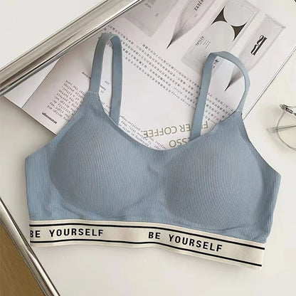 Women's Beautiful Back Sports Bra Elastic Sleeveless Vest Breathable Slim Crop Top with Adjustable Shoulder Straps.