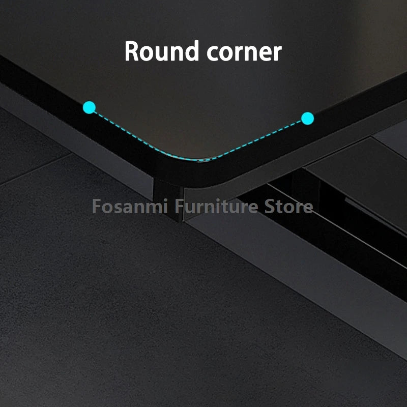 Großer 2-Personen-Gamer-PC-Schreibtisch mit K-förmigen Beinen, moderner Büro-Doppelcomputer-Schreibtische, geräumiger langer Gaming-Tisch für Zuhause und Arbeitszimmer für zwei Personen