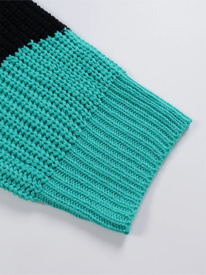 Plus Size Damen 2024 Herbst und Winter Neuer lässiger Strickpullover mit V-Ausschnitt Langer Pullover Herbst und Winter Beste Wahl.