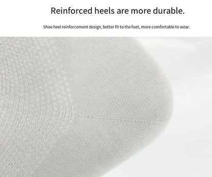 10 Pair Men's Summer Mesh Bamboo Fiber Socks Fashionable Breathable Business Socks Suitable For Sweaty Feet Casual Socks.