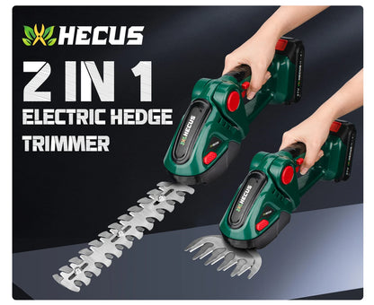 G Nadal 2 in 1 elektrischer Heckenschere 20000 U/min Handhaushalt Rasenmäher Gartenschere Elektrowerkzeug für Makita 18 V Akku Pin