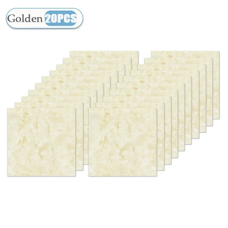 10/20/40PCS 30x30cm Self Adhesive Wallpaper Waterproof Tile Stickers FloorSticker for Kitchen Bathroom Ins Style Home Decor
