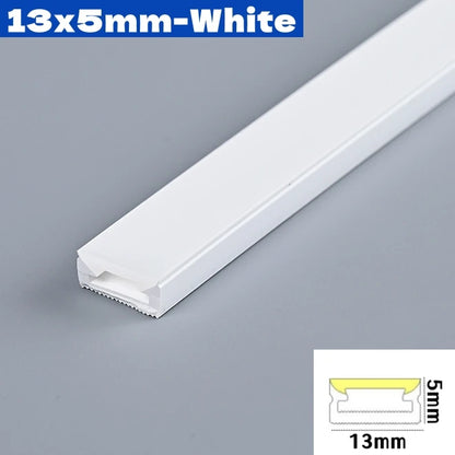 4/6/8/10mm Narrow LED Neon Silicone Tube Rope Lamp Recessed DC12V Flexible Waterproof Diffuser Cabinet Closet Ribbon Strip Light