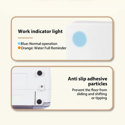 Small Dehumidifier Portable Air Dehumidifier for home Air Dyer Bedroom Office Silent Air Purification Moisture Remover 2L.