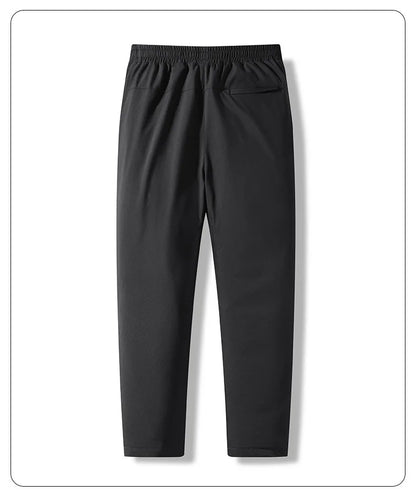 Luxury Winter Thick Warm Windproof Waterproof White Duck Down Pants Men New Down Pants Outward Wearing Cold Proof Sports Pants.