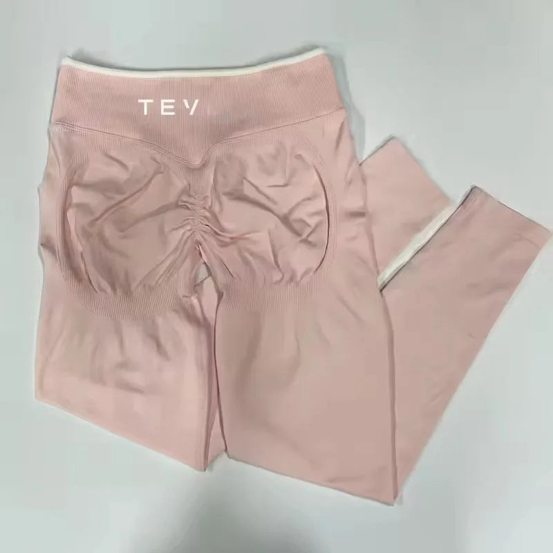 Ignite Sculpt Series Scrunch Seamless Leggings Women Hip Lifting Running Workout Yoga Pants Fitness Cycling Tights Gym Wear XL.