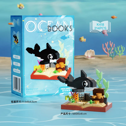 Marine Animals Micro Particle Building Blocks Toys for Children 6 to 10 Years Animal Diy Assembled Toys Puzzle Games Child Gifts