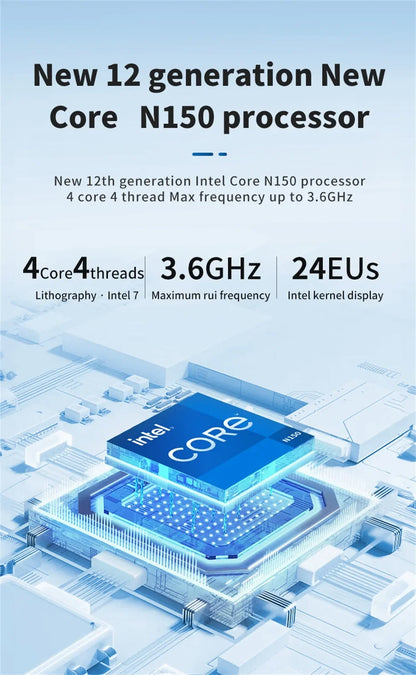 FIREBAT AK2 PLUS Mini PC Intel N100 N150 CPU Windows 11  DDR4 16GB RAM 512GB SSD Desktop Computer  WIFI5 BT4.2  HDMI USB.