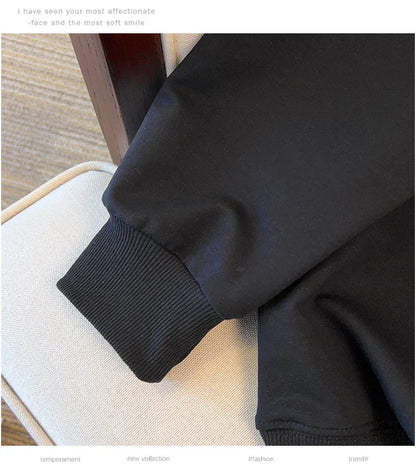 175kg plus size Damen büste Herbst lose Revers Sweatshirt Langarm lässig Top schwarz Aprikose 6xl 7xl 8xl 9xl 10xl 11xl